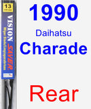 Rear Wiper Blade for 1990 Daihatsu Charade - Vision Saver