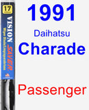 Passenger Wiper Blade for 1991 Daihatsu Charade - Vision Saver