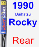 Rear Wiper Blade for 1990 Daihatsu Rocky - Vision Saver