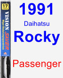 Passenger Wiper Blade for 1991 Daihatsu Rocky - Vision Saver