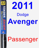 Passenger Wiper Blade for 2011 Dodge Avenger - Vision Saver