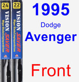 Front Wiper Blade Pack for 1995 Dodge Avenger - Vision Saver