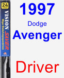 Driver Wiper Blade for 1997 Dodge Avenger - Vision Saver