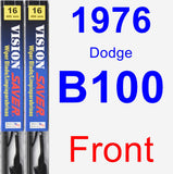 Front Wiper Blade Pack for 1976 Dodge B100 - Vision Saver