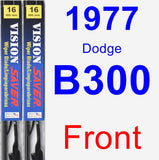 Front Wiper Blade Pack for 1977 Dodge B300 - Vision Saver