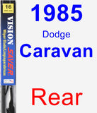 Rear Wiper Blade for 1985 Dodge Caravan - Vision Saver