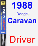 Driver Wiper Blade for 1988 Dodge Caravan - Vision Saver