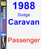 Passenger Wiper Blade for 1988 Dodge Caravan - Vision Saver