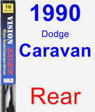 Rear Wiper Blade for 1990 Dodge Caravan - Vision Saver