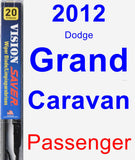 Passenger Wiper Blade for 2012 Dodge Grand Caravan - Vision Saver