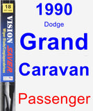 Passenger Wiper Blade for 1990 Dodge Grand Caravan - Vision Saver