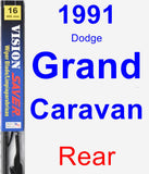 Rear Wiper Blade for 1991 Dodge Grand Caravan - Vision Saver