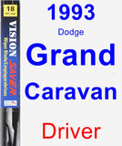 Driver Wiper Blade for 1993 Dodge Grand Caravan - Vision Saver