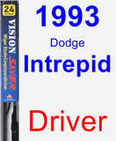 Driver Wiper Blade for 1993 Dodge Intrepid - Vision Saver