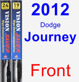 Front Wiper Blade Pack for 2012 Dodge Journey - Vision Saver