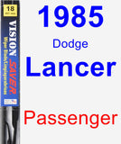 Passenger Wiper Blade for 1985 Dodge Lancer - Vision Saver