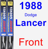 Front Wiper Blade Pack for 1988 Dodge Lancer - Vision Saver