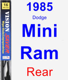 Rear Wiper Blade for 1985 Dodge Mini Ram - Vision Saver