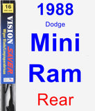 Rear Wiper Blade for 1988 Dodge Mini Ram - Vision Saver