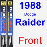 Front Wiper Blade Pack for 1988 Dodge Raider - Vision Saver