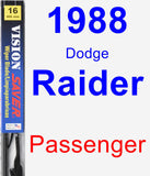 Passenger Wiper Blade for 1988 Dodge Raider - Vision Saver