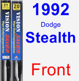 Front Wiper Blade Pack for 1992 Dodge Stealth - Vision Saver