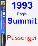 Passenger Wiper Blade for 1993 Eagle Summit - Vision Saver