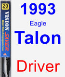 Driver Wiper Blade for 1993 Eagle Talon - Vision Saver