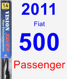 Passenger Wiper Blade for 2011 Fiat 500 - Vision Saver