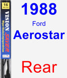 Rear Wiper Blade for 1988 Ford Aerostar - Vision Saver