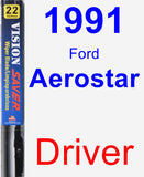 Driver Wiper Blade for 1991 Ford Aerostar - Vision Saver