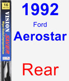 Rear Wiper Blade for 1992 Ford Aerostar - Vision Saver