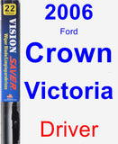 Driver Wiper Blade for 2006 Ford Crown Victoria - Vision Saver