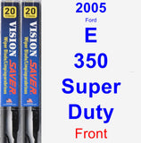 Front Wiper Blade Pack for 2005 Ford E-350 Super Duty - Vision Saver