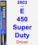 Driver Wiper Blade for 2003 Ford E-450 Super Duty - Vision Saver