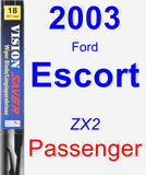 Passenger Wiper Blade for 2003 Ford Escort - Vision Saver