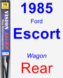 Rear Wiper Blade for 1985 Ford Escort - Vision Saver