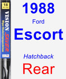 Rear Wiper Blade for 1988 Ford Escort - Vision Saver