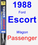 Passenger Wiper Blade for 1988 Ford Escort - Vision Saver