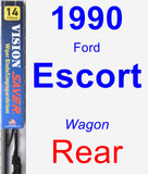 Rear Wiper Blade for 1990 Ford Escort - Vision Saver