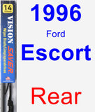 Rear Wiper Blade for 1996 Ford Escort - Vision Saver