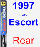 Rear Wiper Blade for 1997 Ford Escort - Vision Saver