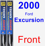 Front Wiper Blade Pack for 2000 Ford Excursion - Vision Saver