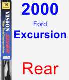 Rear Wiper Blade for 2000 Ford Excursion - Vision Saver