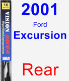 Rear Wiper Blade for 2001 Ford Excursion - Vision Saver