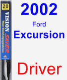 Driver Wiper Blade for 2002 Ford Excursion - Vision Saver