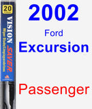 Passenger Wiper Blade for 2002 Ford Excursion - Vision Saver