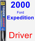 Driver Wiper Blade for 2000 Ford Expedition - Vision Saver