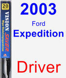 Driver Wiper Blade for 2003 Ford Expedition - Vision Saver