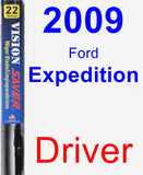 Driver Wiper Blade for 2009 Ford Expedition - Vision Saver